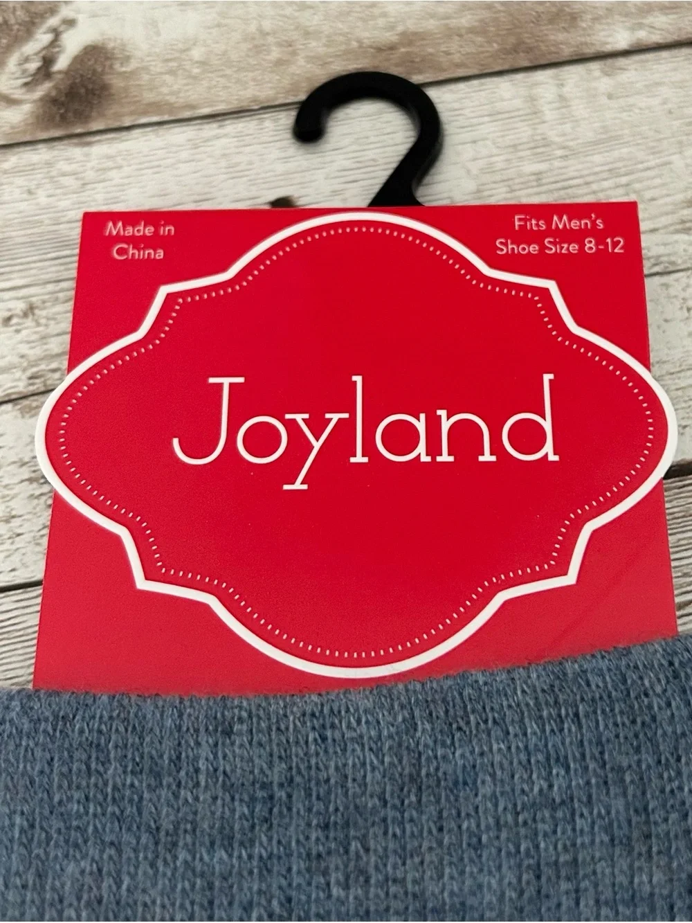 NWT Joyland Belk Mens Holiday Themed Golden Retriever Dog Socks in Grey sz 8-12